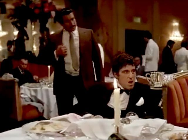 “Legendary and Phenomenal Actor Al Pacino restaurant scene from the