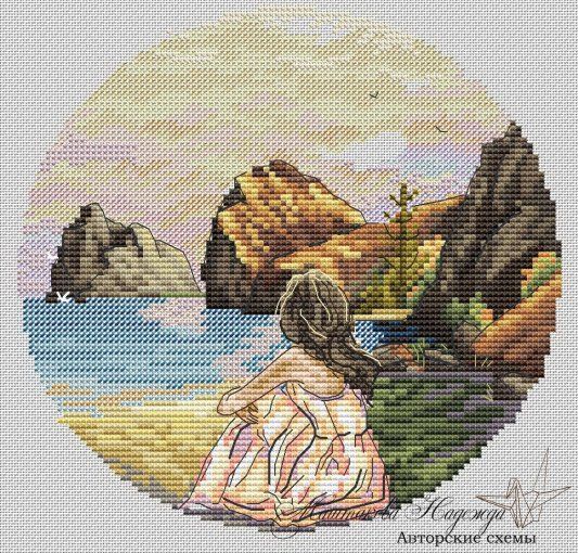 Озеро Байкал, схема для вышивания Witch Cross Stitch Pattern, Cross Stitch Horse, Cross Stitch Charts, Counted Cross Stitch Patterns, Cute Pattern, Pattern Design, Pattern Code, Cross Stitch Finishing, Pattern Brands
