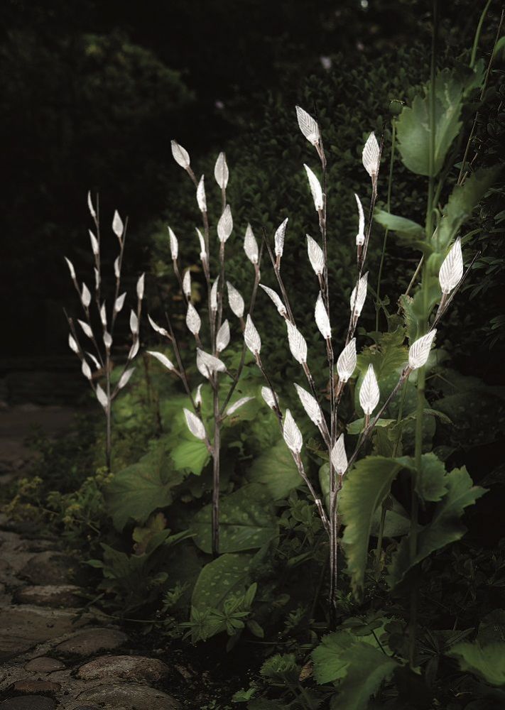 enhance your garden with a set of 3 solar powered led tesco christmas tree fairy lights