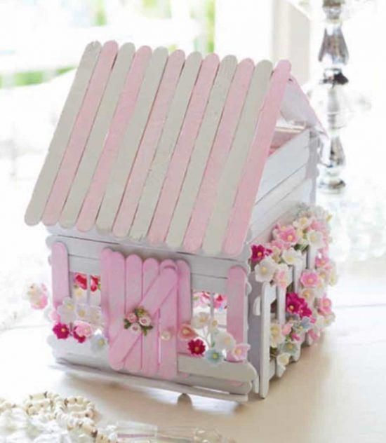 Popsicle Stick Fairy House #Gardenhouse