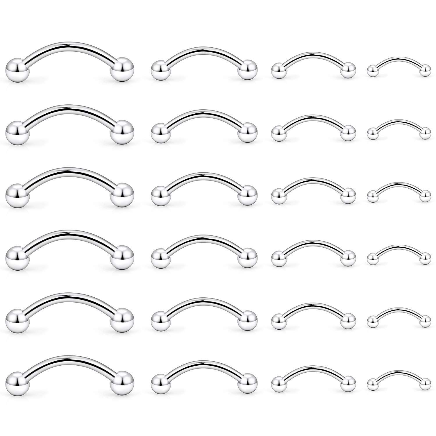 D.Bella 16G Labret Jewelry Tragus Retainer Clear Lip Rings Flexible Acrylic 2.5mm CZ Labret Lip Monroe Monroe Piercing Jewelry 6mm 8mm 10mm