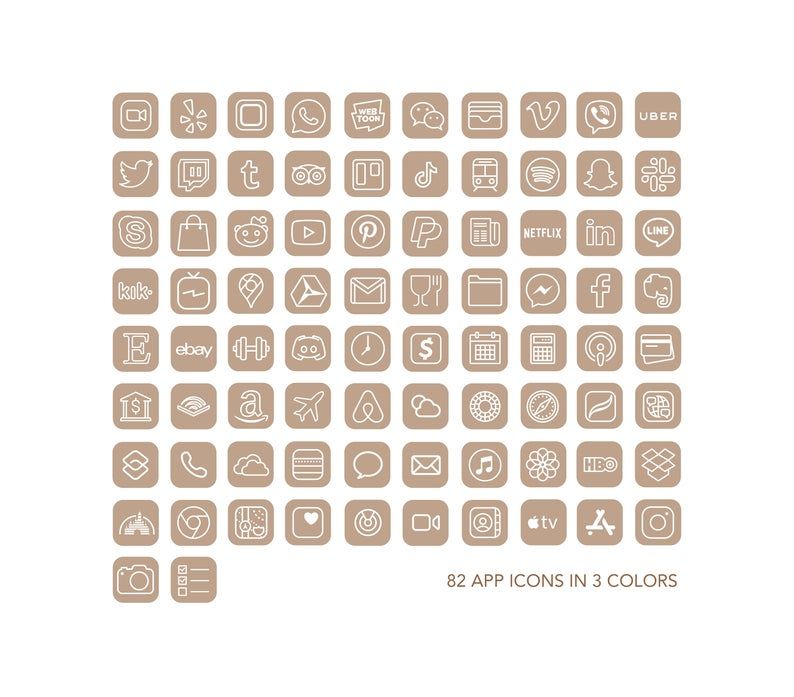 Icon IOS 14 app Iphone 246 Neutral Nude Icons | IO Icon IOS 14 app Iphone 246 Neutral Nude Icons | IO