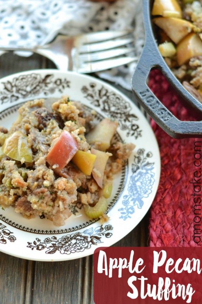 Apple Pecan Stuffing Recipe A Mom's Take Stuffing Apple Pecan Stuffing Recipe A Mom's Take Stuffing