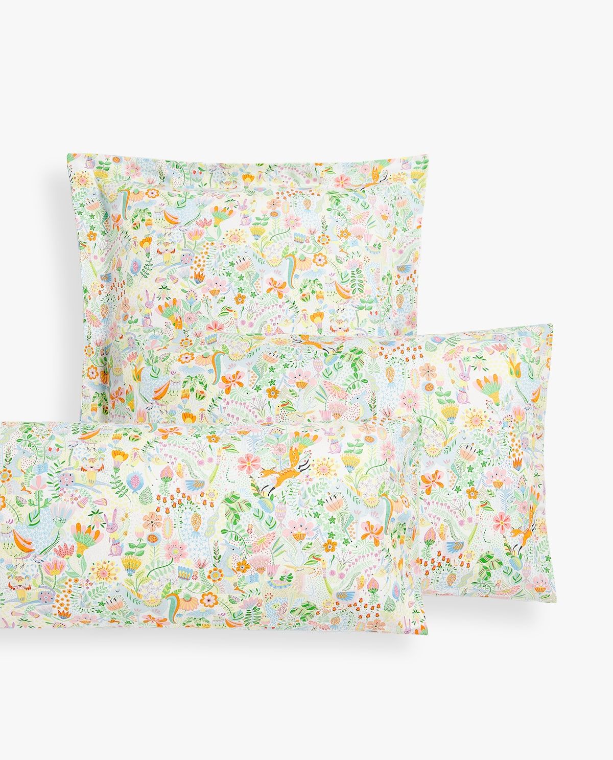 of the product 1 ANIMALS AND FLOWERS Bedtime checklist pillowcase