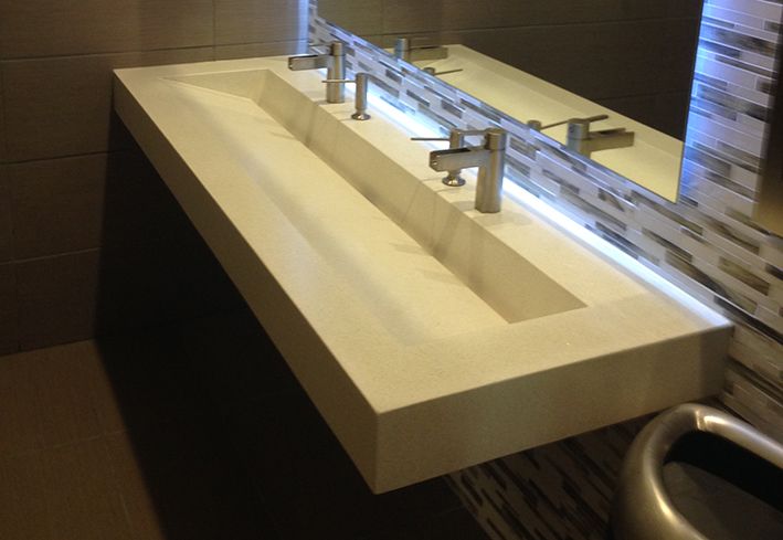 commercial bathroom sinks slanted