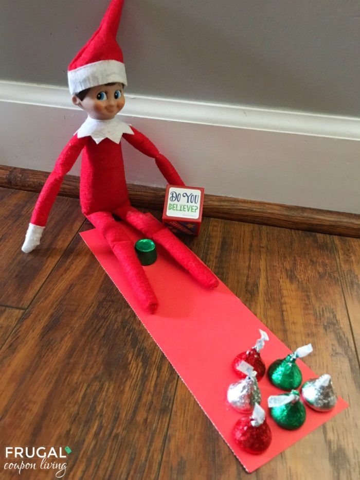 Are you following all of Frugal Coupon Living’s Elf on the Shelf Ideas? See well over 100s of creative, funny, and original ideas for your Elf! Take a trip to the lanes with this Elf Bowling Candy Game. #elf #elfgame #elfontheshelf #elfontheshelfideas #elfideas #elfdoll #elfie Elf Games, Candy Games, Christmas Magic, Christmas Baby, Grinch Christmas, Christmas Decor, Christmas Carol, White Christmas, Christmas Time