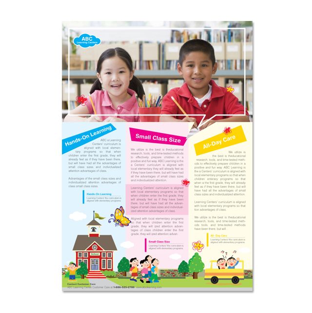 learning center school flyer template design brochure design school picture day flyer template
