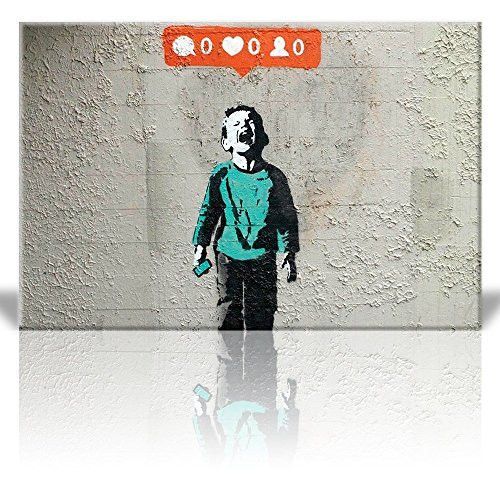 There is Hope 24 x 16 Banksy street art Graffiti Balloon Girl Canvas Print