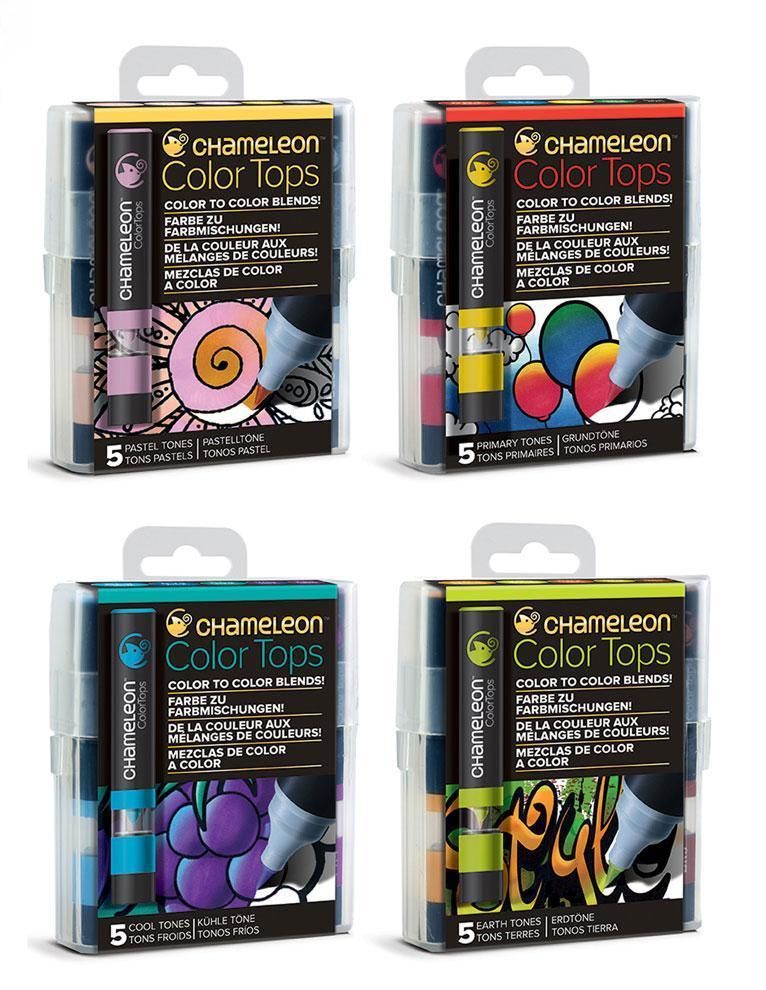 Chameleon Art Products Blue Tones 5-Pen Set