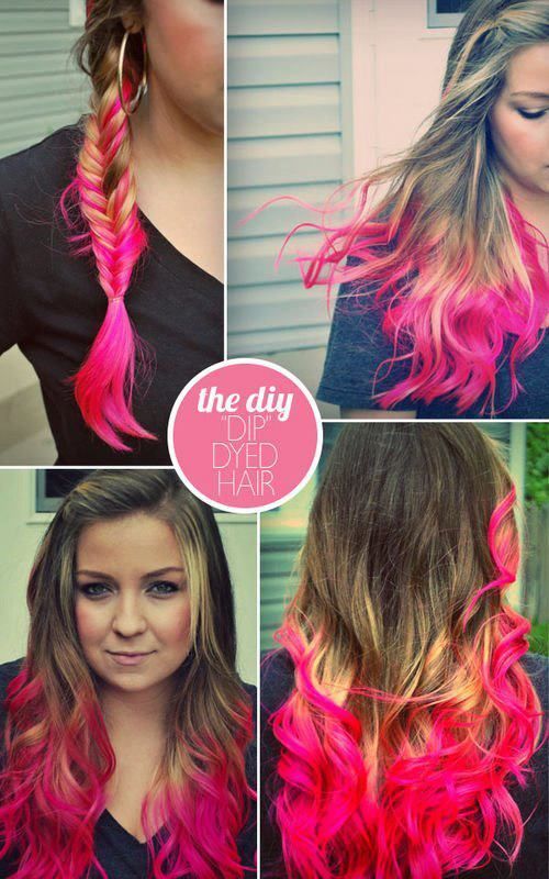 Adios A Las Mechas Californianas Llegan Las Mechas De Colores Dip Dye Hair Diy Hair Dye Hair Styles