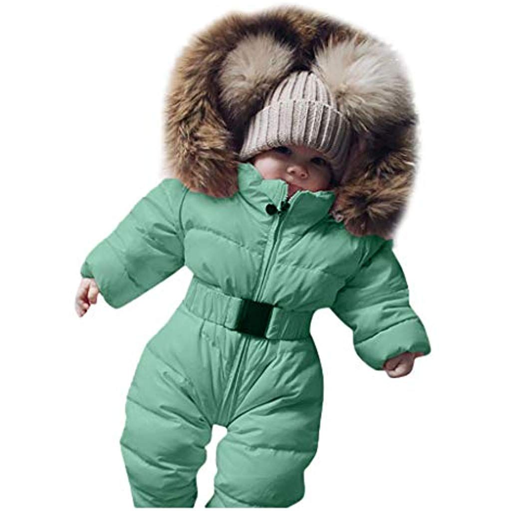 KUDICO B/éb/é Barboteuse /à Capuche Combinaison Jumpsuit Chaud Body Manches Longues Hiver Tenues
