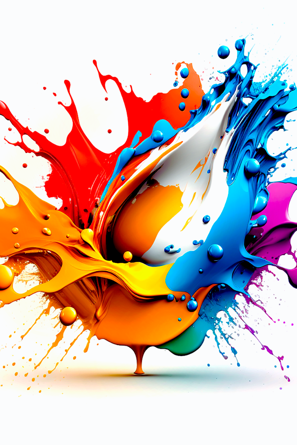 Abstract Splash Colorful Wallpaper 002