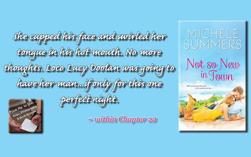 NOT SO NEW IN TOWN by Michele Summers -- Read my review here: http://frommetoyouvideophoto.blogspot.com/2015/06/feasted-on-harmony-homecomings-series.html #teaser #bookteaser #comedicromance #romancenovel #romance #contemporaryromance #contemporary #books Contemporary Books, Contemporary Romances, Book Teaser, Promote Book, Romance Novels, Michele, Feast, Harmony, Homecoming