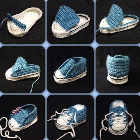 zapatillas converse bebe crochet zapatillas converse bebe crochet