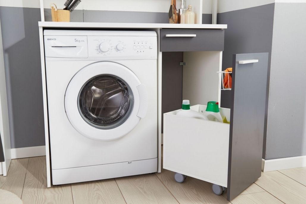 Meuble Machine A Laver Pour Un Coin Buanderie Pratique Meuble