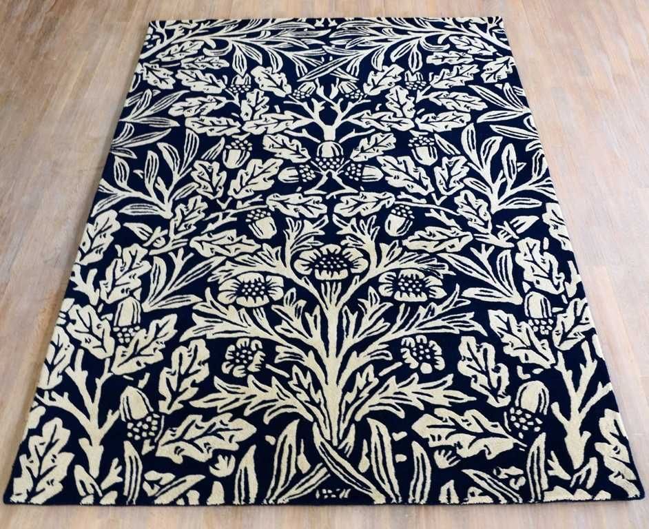 Morris & Co Oak 27908 Indigo Rugs Modern Rugs Morris