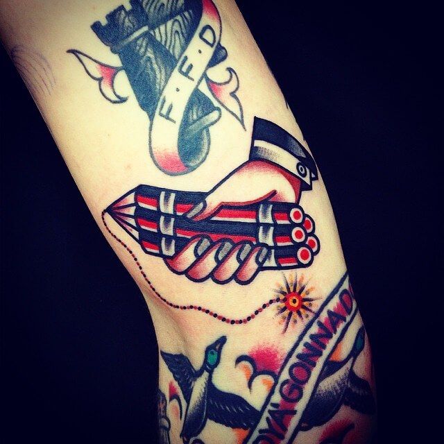 Swallows Daggers Tattoo Clothing And Tattoo Blog Uk Streetwear Traditional Tattoo Traditional Tattoo Sleeve American Traditional Tattoo