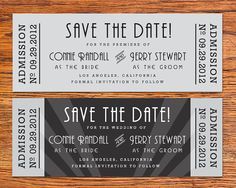 save the date ticket template thevillas co