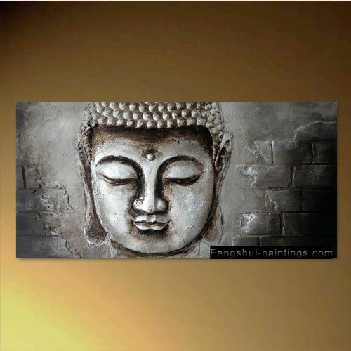 Buddha Grey Eternal Harmony on Framed Canvas Wall Art Pictures Home Décor Prints