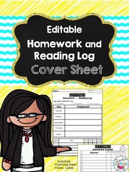 homework cover sheet template
