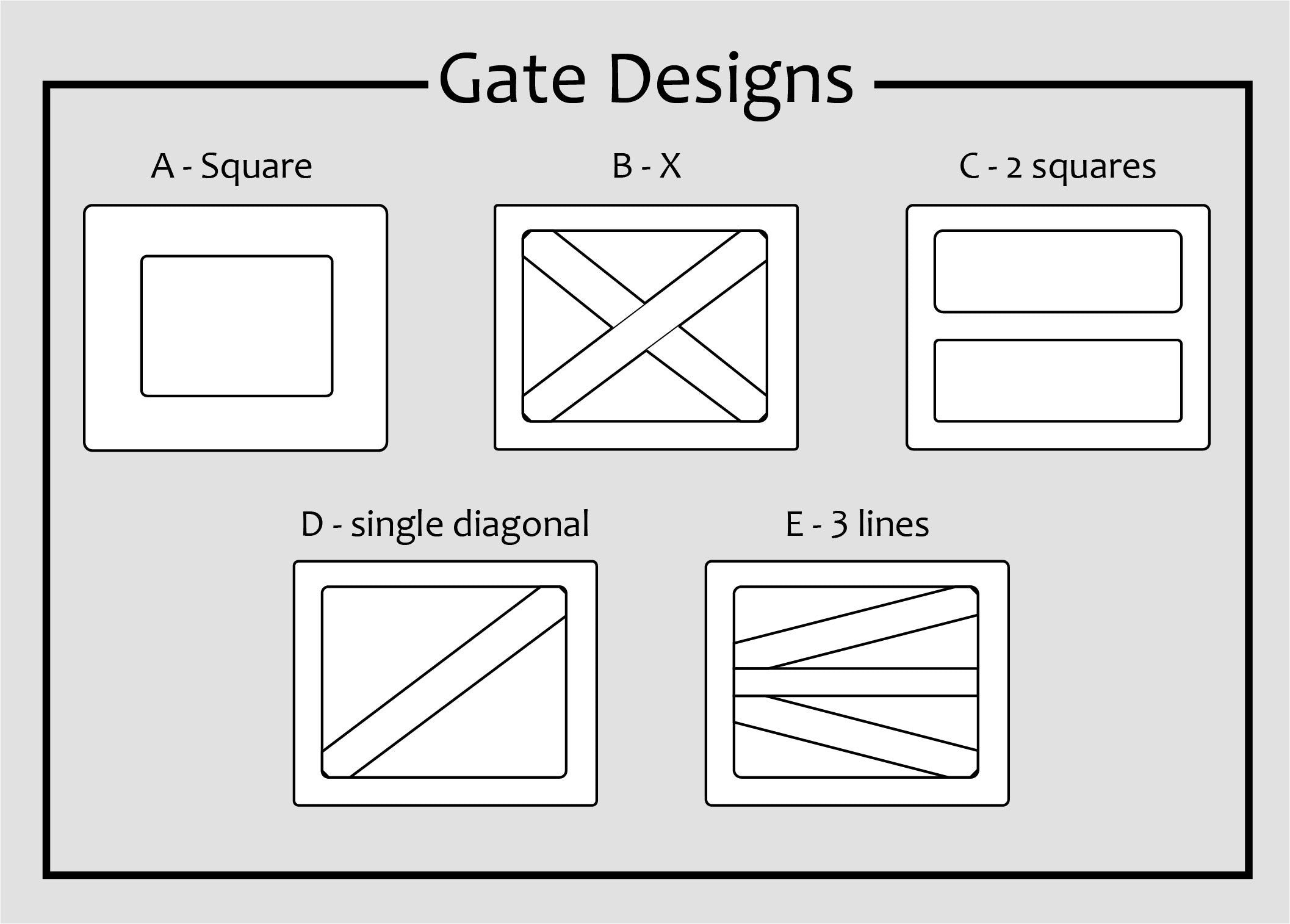 Our gates are made to fit your space perfectly. We have provided a