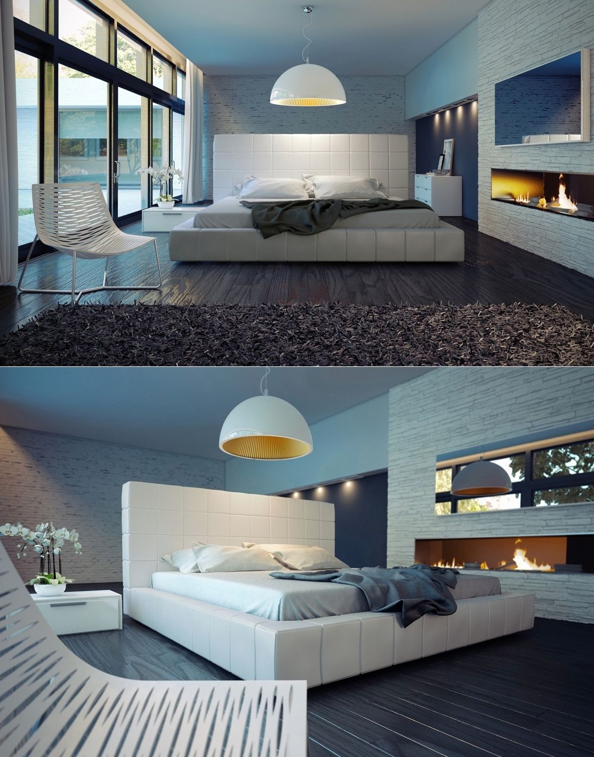 Luxus-Schlafzimmer-Design mit außergewöhnlichen und zeitgenössischen ... Luxus-Schlafzimmer-Design mit außergewöhnlichen und zeitgenössischen ...