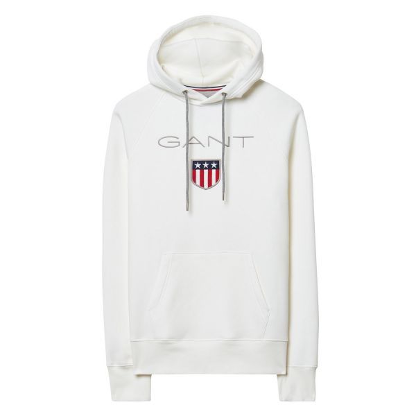 Gant White Shield Hooded Sweatshirt Men Gant Usa Store Hooded Sweatshirt Men Hooded Sweatshirts Hoodies Womens