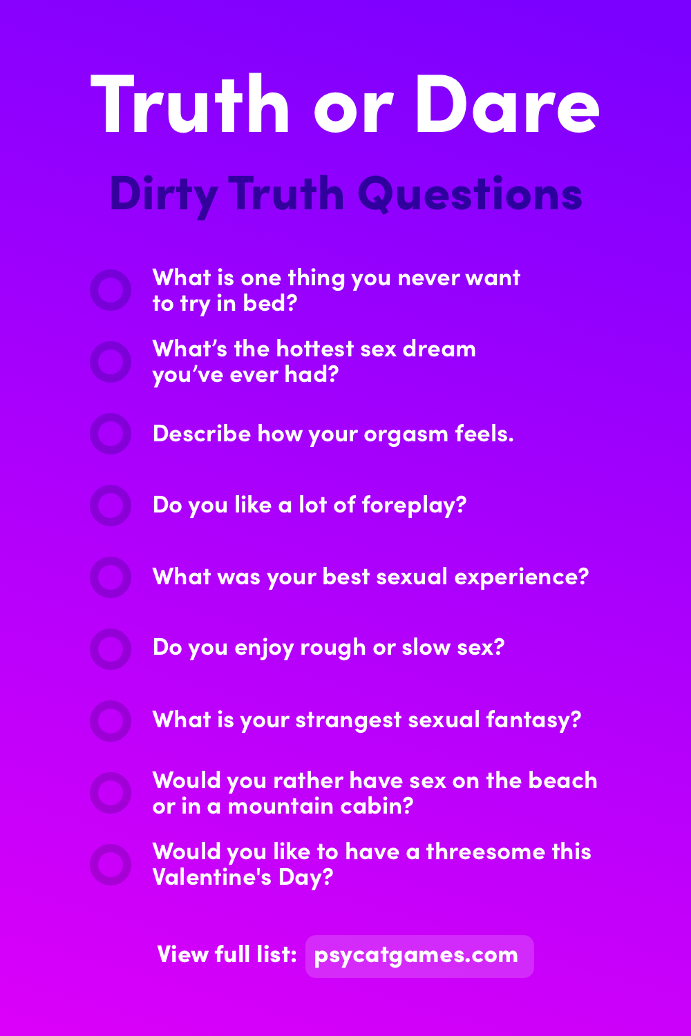 Sex Truth Or Dare Telegraph