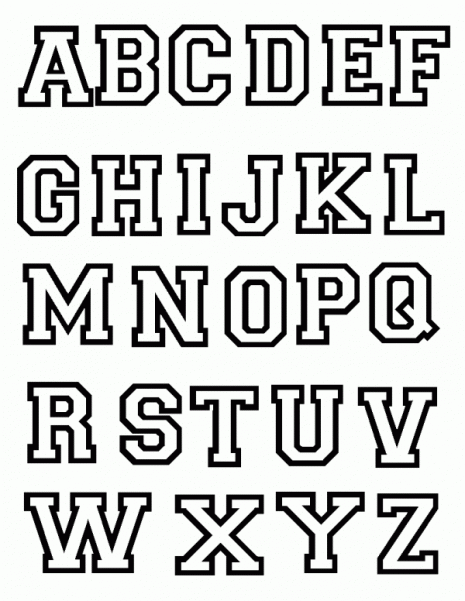 Capital Letters In Block Style Capital Letters In Block Style