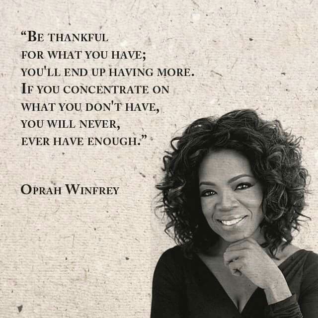 Gratitude | Oprah, Oprah winfrey, Faith inspiration