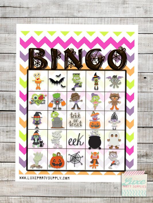 halloween bingo printable pdf 20 bingo cards halloween party games bingo cards pdf