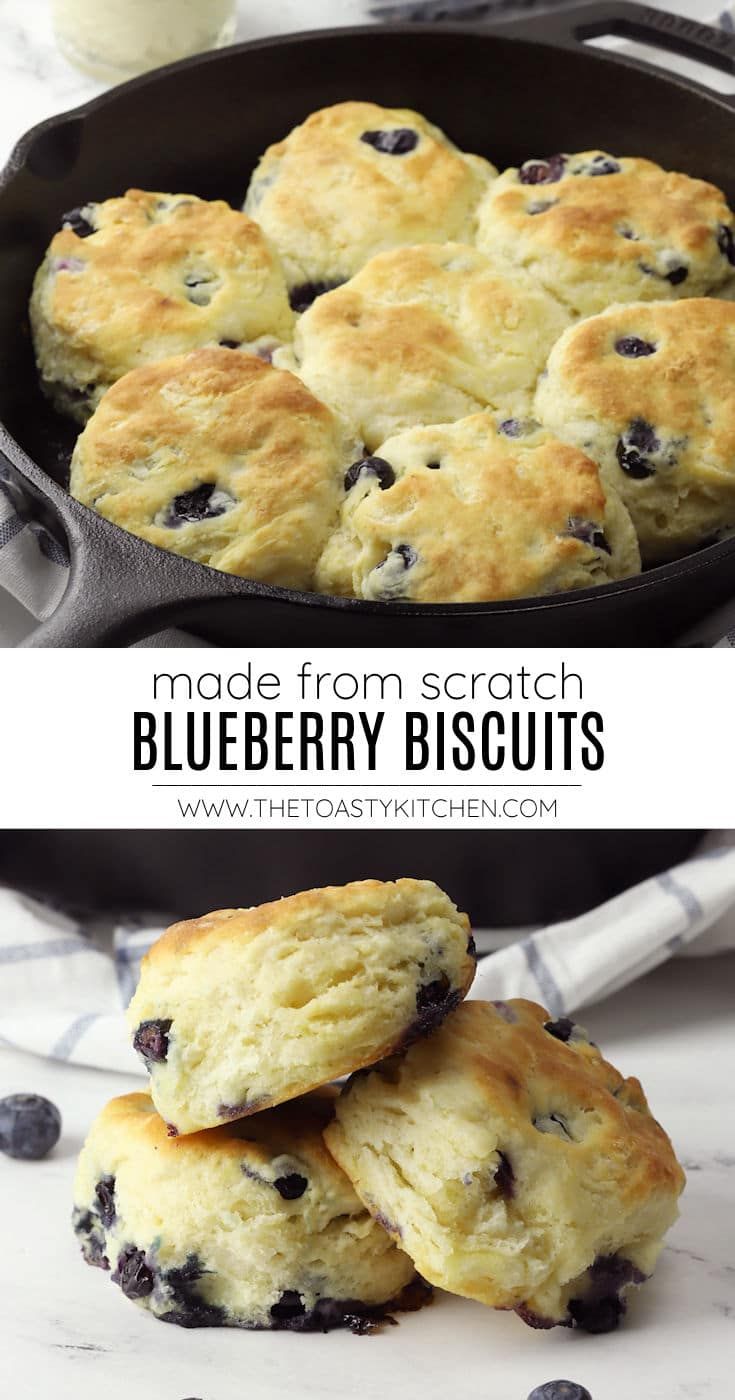 Blueberry biscuits recipe by The Toasty Kitchen. Blueberry biscuits are tender, buttery, and filled with juicy fresh blueberries. Made with simple pantry ingredients, these homemade biscuits make the perfect breakfast or dessert treat. #blueberrybiscuits #buttermilkbiscuits #biscuits #homemade #breakfast #blueberries #spring #summer #dessert #butterybiscuits #recipe Delicious Breakfast Recipes, Breakfast Brunch Recipes, Breakfast Treats, Breakfast Time, Yummy Breakfast, Homemade Breakfast, Perfect Breakfast, Grill Breakfast, Yummy Food