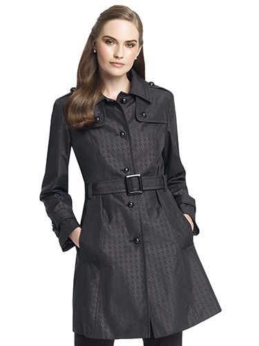 anne klein wool trench coat