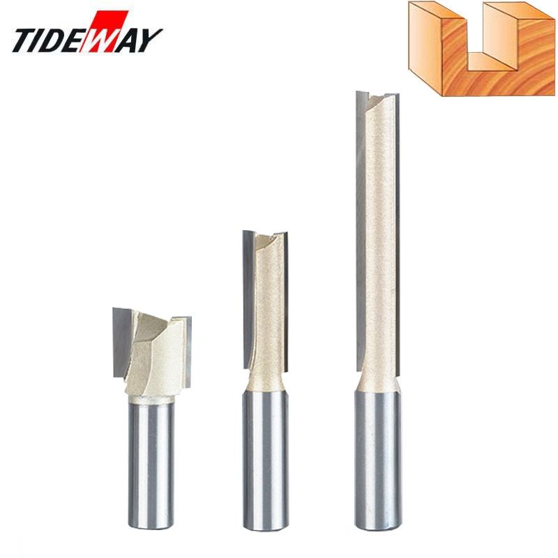 1//4/"-1//2/" Trimming Carbide Router Bits Milling Cutter for Woodworking 1//4/" Shank