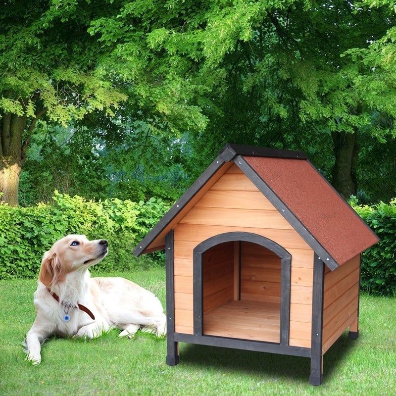 Dog House Outdoor Weather Waterproof Pet House Wood Pet Kennel