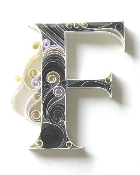 Beautiful Paper Quilling Letter Patterns By Sabeena Karnik Unique collision d...
