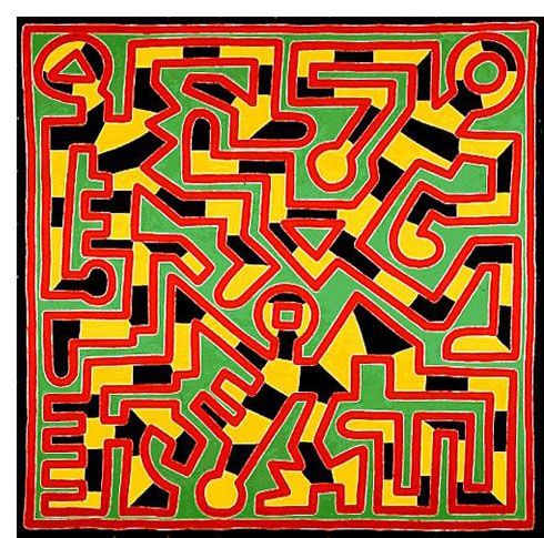 Monkey Puzzle PopArt Canvas Wall Art Framed Print Various Sizes Keith Haring