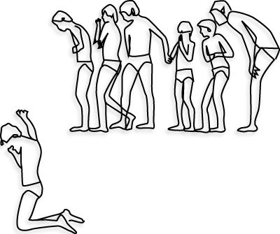 Wire Mural Propasal Drawing Of Children On Diving Board Wire Mural Propasal Drawing Of Children On Diving Board