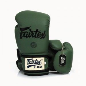 FAIRTEX MUAY THAI BOXING GLOVES F-DAY BGV11 MILLITARY GREEN MMA KICK F DAY