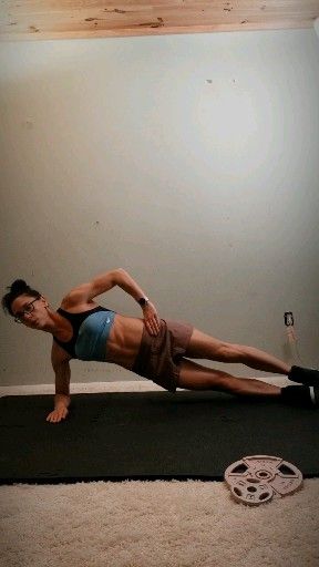 The best oblique exercise to sculpt your abs and cinch your waist #sideabworkouts