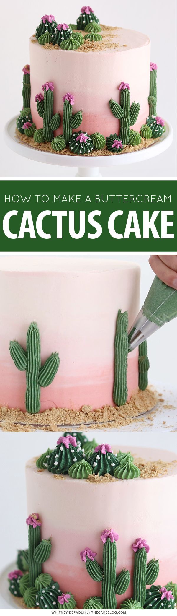Cactus Cake #cakedesigns