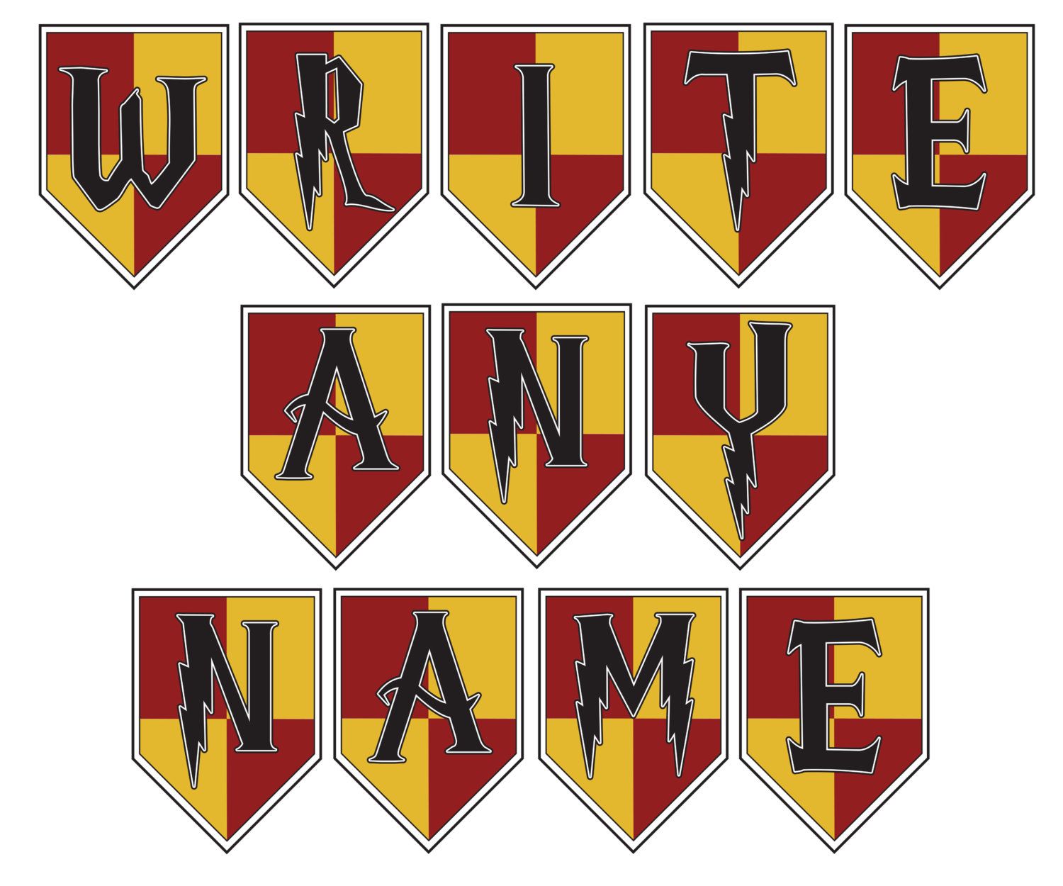 resultado de imagen de harry potter abecedario para imprimir plan