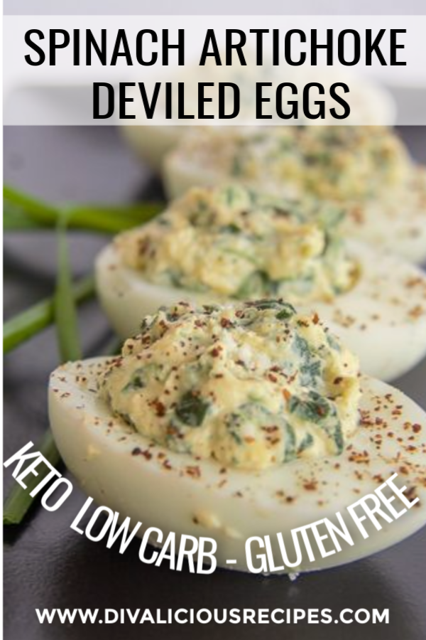 Keto Spinach Artichoke Deviled Eggs Divalicious Recipes Recipe
