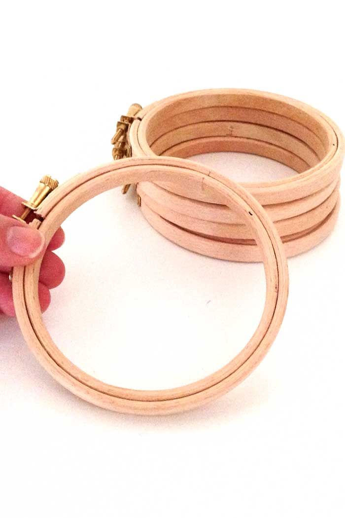 4 inch wooden embroidery hoop | Studio Koekoek | Wooden embroidery