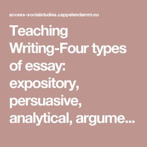 Analytical expository essay example