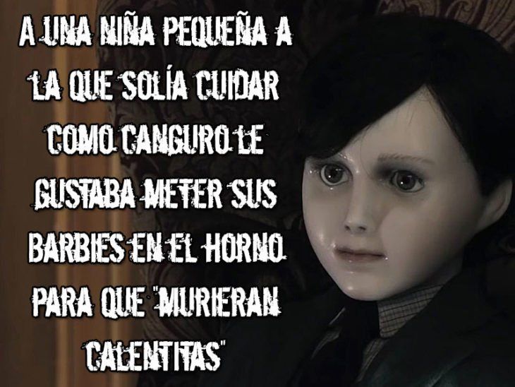 An Image Of A Creepy Doll With Words In Spanish An Image Of A Creepy Doll With Words In Spanish