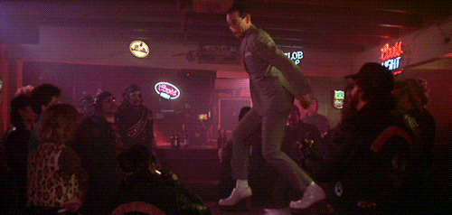 "Tequila" dance by Pee-wee Herman, from the film Pee-wee's Big