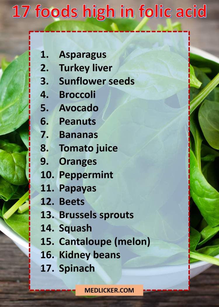 What foods contain folic acid list 10 What foods contain folic acid list 49