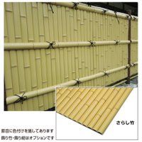 Japanese-style door, artificial bamboo fence, plastic branch folding door, width 2 scale, W60 × H100cm / entrance fence door garden