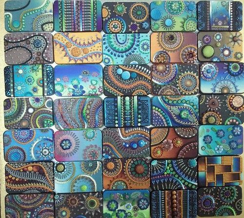 Tin Mosiac Polymers Clay And Polymer Arts Fest Mosaic By Mne Loveless